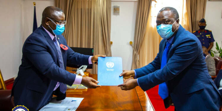 UN Chief Pays Courtesy Call on State House, Presents Letter of Appointment to Sierra Leone’s President Julius Maada Bio