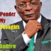 PONDER MY THOUGHTS: CRY, THE DIVIDED COUNTRY: WHERE DOES THE BUCK STOP?