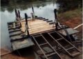 AS MABANTA FERRY BREAKS DOWN… GATE WAY TO SANDA MAGBOLONTOR, KAMAKWIE BLOCKED