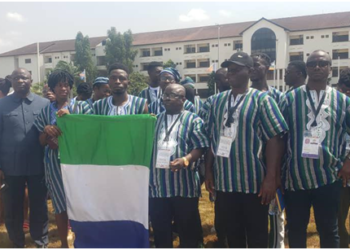 Sierra Leone, 51 Nations Flag-Raising for the Closing Ceremony in Accra