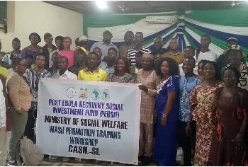 In Kenema: Social Welfare Ministry Ends WASH Promotion Training Through PERSIF Project