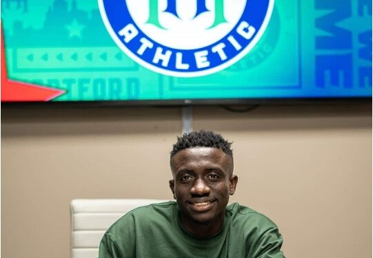 Hartford Athletic Secures Emmanuel Samadia’s Future with Two-Year Contract Extension