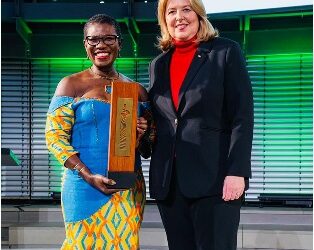 Mayor Yvonne Aki-Sawyerr receives 2024 German Africa Prize in Berlin