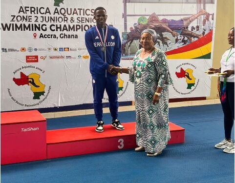 Sierra Leonean Swimmer Wins Bronze at Zone 2 Swimming Competition