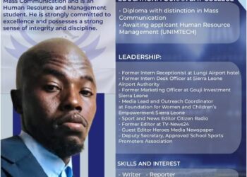 Luawa FC Strengthens PR Team, Appoints Seasoned Professional Bei Santigie T Kamara