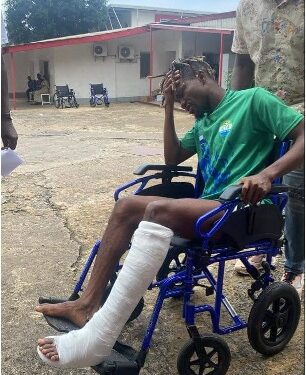 Devastating Injury Strikes FC Kallon Midfielder in Friendly Match