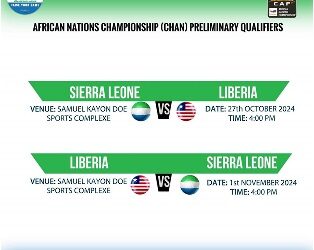 Sierra Leone and Liberia to Battle for CHAN 2024 Qualifying Spot