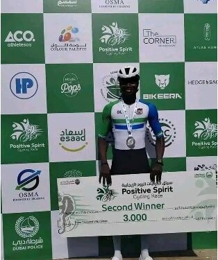 Cyclist Pedals to Second Place in Dubai Competition