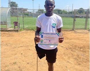 Overcoming the Odds Sierra Leonean Amputee Footballer Earns Coaching License
