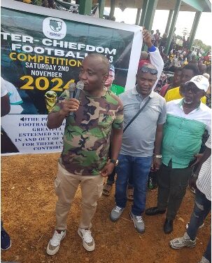 Football Philanthropist Babadi Kamara Boosts Pujehun District Football Association with Generous Donation