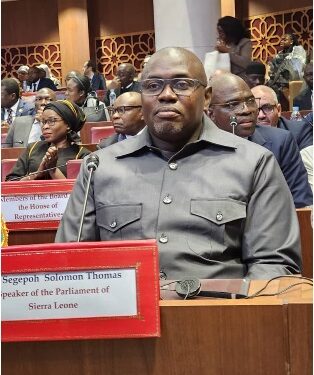 Hon. Segepoh Thomas Addresses Speakers of Atlantic African States meeting in Morocco