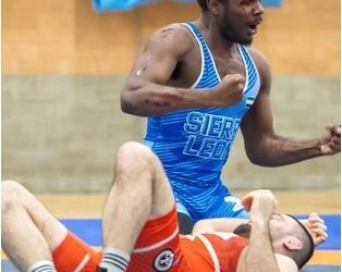 Promising Sierra Leonean Wrestler Gabriel McDuffie Shines at English Senior Open, Earns Fifth-Place Finish