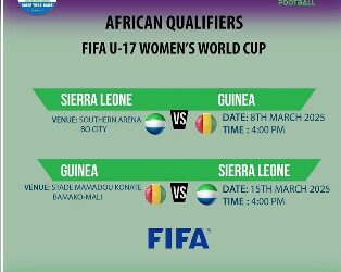 Sierra Leone Women’s U-17 Team Gears Up to Take on Guinea in U-17 World Cup Qualifiers
