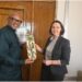 Ambassador Yongawo pays Courtesy call on Director of the Department for Partnership.