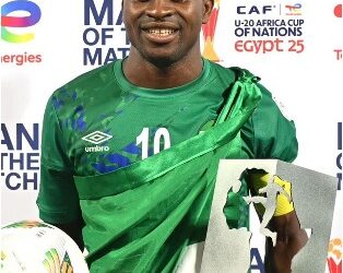 Shooting Stars Captain Wins Golden Boot at U-20 AFCON