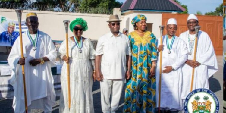 President Bio Coronates 4 Paramount Chiefs