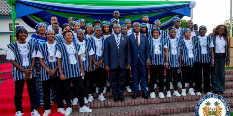 Sierra Leone’s President Julius Maada Bio Celebrates Sporting Heroes, Launches “Football for Schools” Project