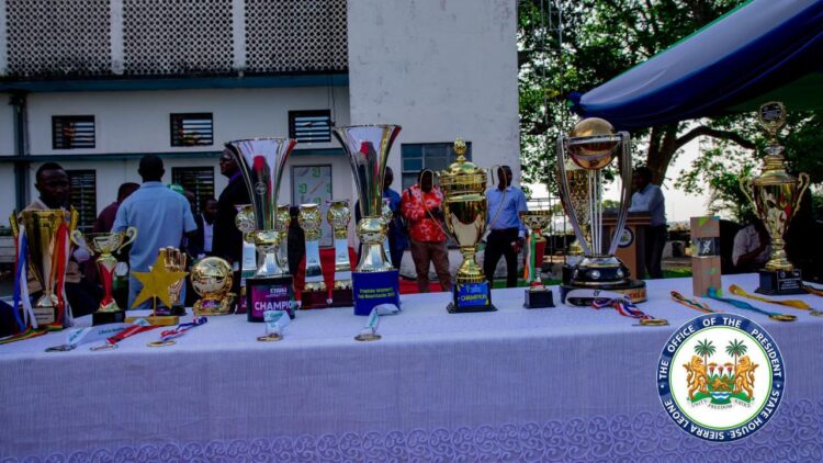 Sierra Leone’s President Julius Maada Bio Celebrates Sporting Heroes, Launches “Football for Schools” Project