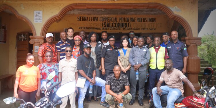 Bike Riders in Makeni Take Lead in Peace-Building Effort