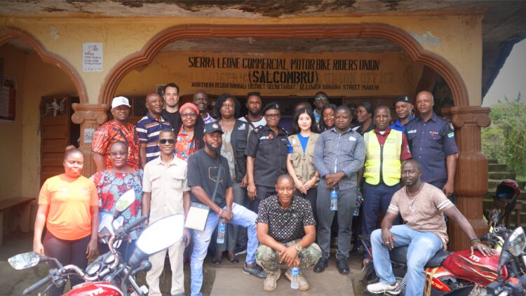 Bike Riders in Makeni Take Lead in Peace-Building Effort