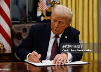 Trump Sierra Leone card(Photo by Anna Moneymaker/Getty Images)