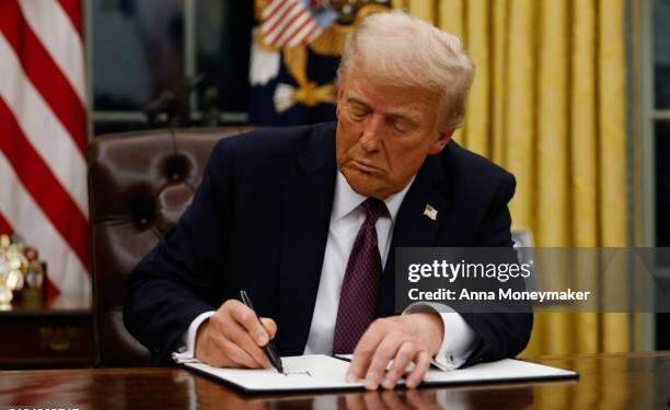Trump Sierra Leone card(Photo by Anna Moneymaker/Getty Images)