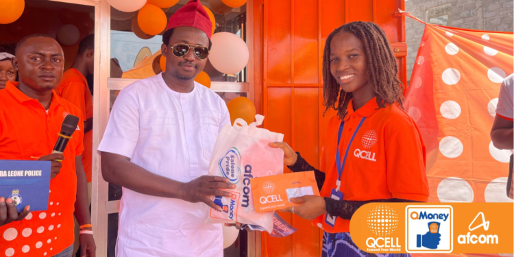 QCell Opens New Customer Care Shop at Kambia 2 Check Point