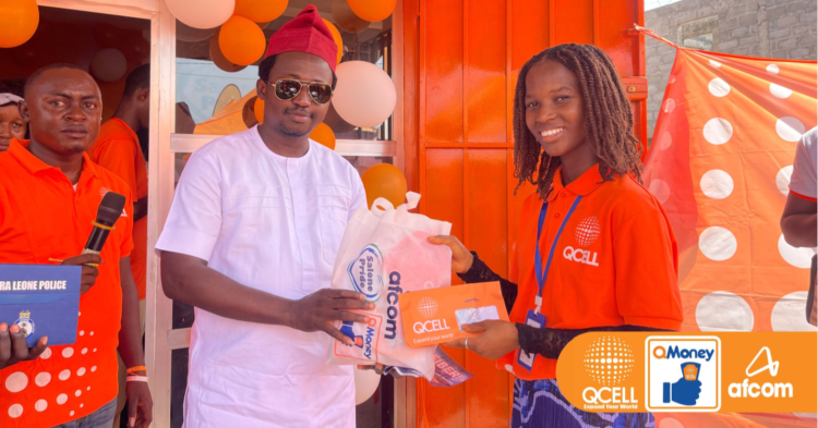 QCell Opens New Customer Care Shop at Kambia 2 Check Point