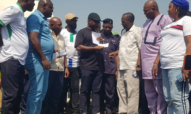 SLFA President Launches Stadium Fence Project in Makeni, Pledges Nationwide Football Infrastructure Upgrades