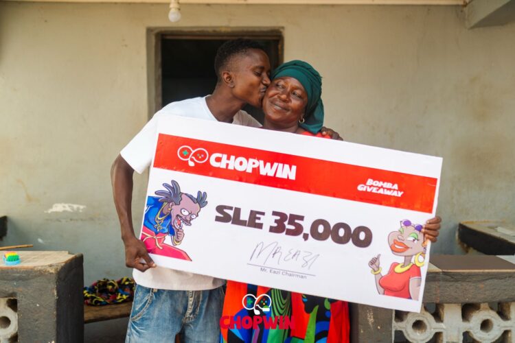 Bo Health Worker Wins SLE 35,000 in ChopWin “Bomba Giveaway”