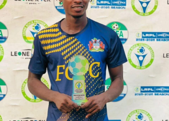 Freetown City FC’s Hindoven Tucker and Ports Authority’s Joseph Cleveland Battle for League’s Top Scorer Title