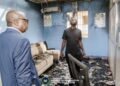 Fire Incident at SLBC Headquarters…MoICE Minister Conducts On-Site Assessment