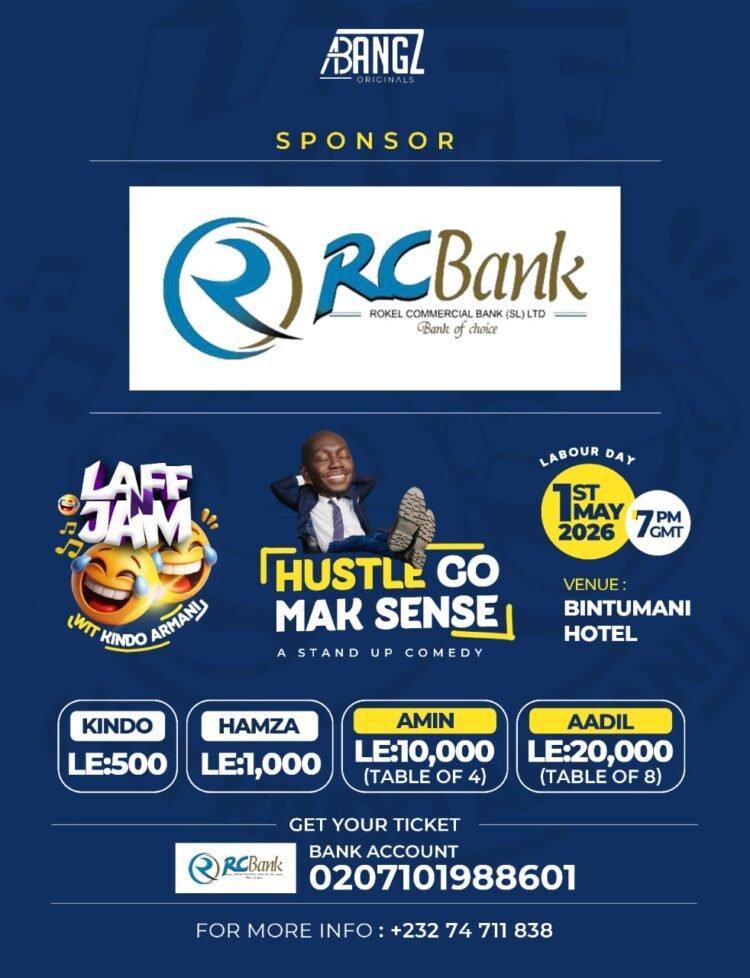 Kindo Armani Announces ‘Hustle Go Mak Sense’ Comedy Show in Freetown