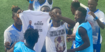 League Top Scorer Jusu Nets 12th Goal Dedicates Goal to Late Father and Former Teammate