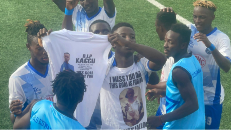League Top Scorer Jusu Nets 12th Goal Dedicates Goal to Late Father and Former Teammate