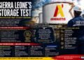 SIERRA LEONE’S STORAGE TEST