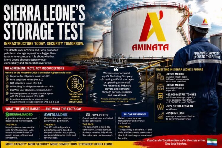 SIERRA LEONE’S STORAGE TEST