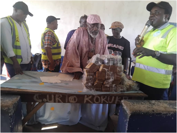 OJASKARA SL Ltd Pays NLE 1.5m Surface Rent To 3 Chiefdoms In Port Loko & Tonkolili