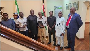 Bai-Bai Sesay, Alpha Amadu Jalloh Pay Courtesy On Sierra Leone High Commission In Kenya