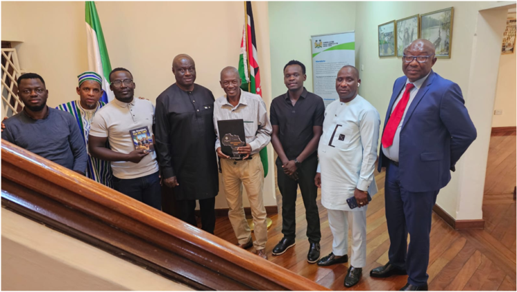 Bai-Bai Sesay, Alpha Amadu Jalloh Pay Courtesy On Sierra Leone High Commission In Kenya