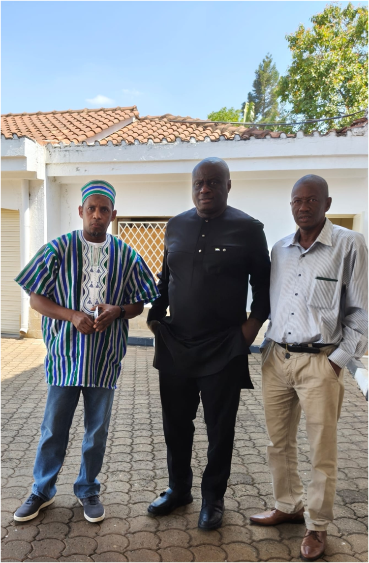 Bai-Bai Sesay, Alpha Amadu Jalloh Pay Courtesy On Sierra Leone High Commission In Kenya