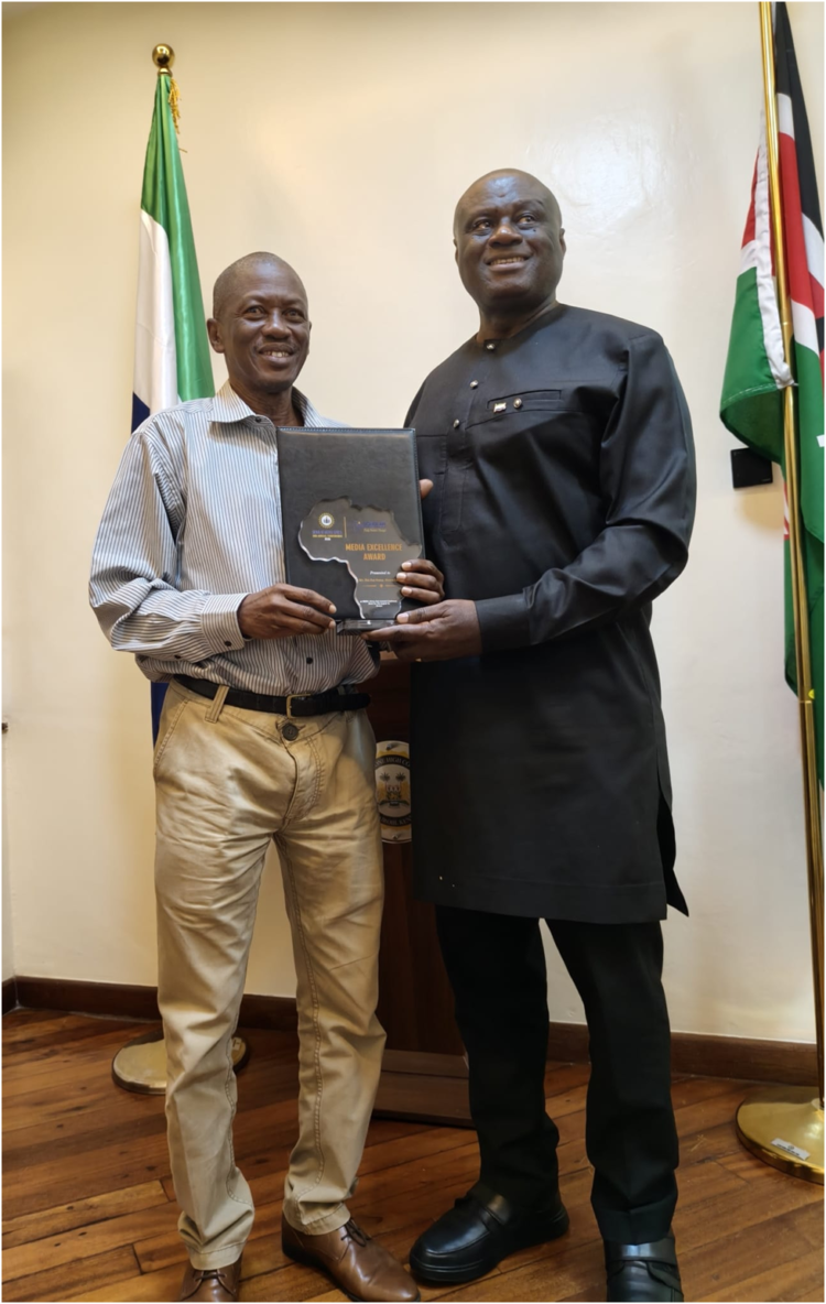 Bai-Bai Sesay, Alpha Amadu Jalloh Pay Courtesy On Sierra Leone High Commission In Kenya