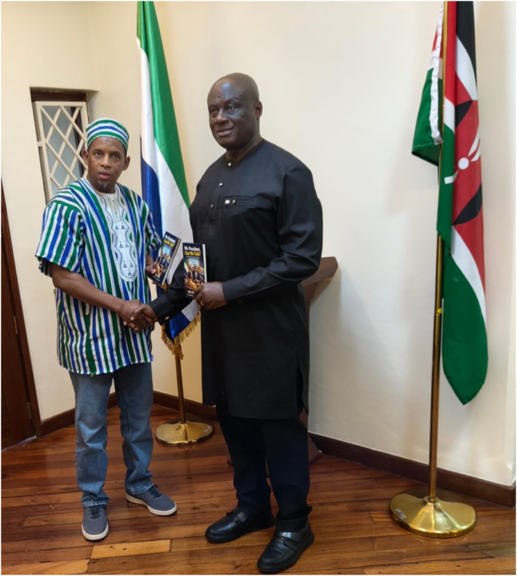 Bai-Bai Sesay, Alpha Amadu Jalloh Pay Courtesy On Sierra Leone High Commission In Kenya